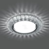 Светильник встраиваемый с белой LED подсветкой Feron CD4042 потолочный GX53 без лампы прозрачный хром