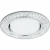 Светильник встраиваемый с белой LED подсветкой Feron CD4043 потолочный GX53 без лампы прозрачный хром