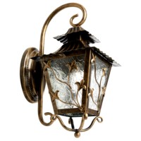 Светильник садово-парковый Feron PL631 на стену вниз 60Вт 230В E27 черное золото