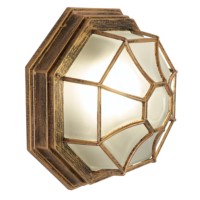 Светильник садово-парковый Feron PL661 60Вт E27 230В черное золото