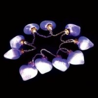 Гирлянда 3V 10 LED белый цвет стекла: фиолетовый 0.06Вт 20mA батарейки 2xАА IP 20 0 5м+шнур 0 5м х0 12мм CL551