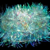 Светодиодная гирлянда Feron CL40 мишура 6.1 м +4.3м 230В белый c питанием от сети