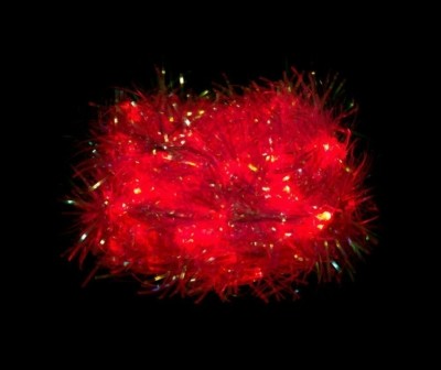 Светодиодная гирлянда Feron CL40 мишура 230В красный c питанием от сети