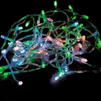 Светодиодная гирлянда Feron CL302 линейная 1,9м+0,05м разноцветная с питанием от батареек