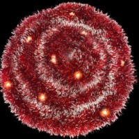 Светодиодная гирлянда Feron CL80 мишура 2м 220В теплый белый c питанием от сети