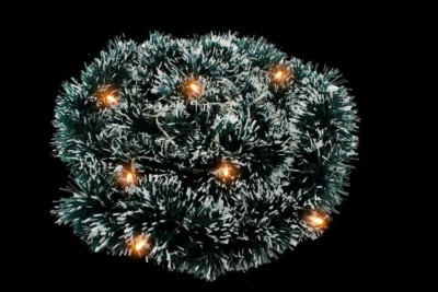 Светодиодная гирлянда Feron CL80 мишура 220В теплый белый c питанием от сети