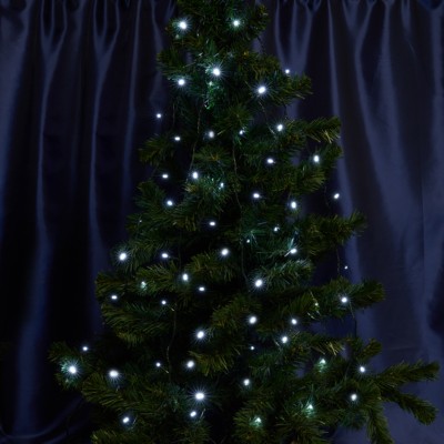 Гирлянда линейная 200 LED 5000К статичная 20 м +1.5м черный шнур