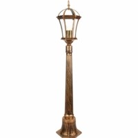 Светильник садово-парковый Feron PL626 столб 60Вт 230В E27 205x180x1050мм черное золото