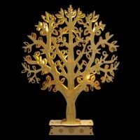 Деревянная световая фигура 10LED цвет свечения: теплый белый 24×4 5×31 см батарейки 2xAA IP20 LT094