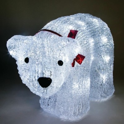 Световая фигура акриловая 220-240В 40 LED (белый 6500К) IP44 34x17x22 см 1 5м шнур LT038