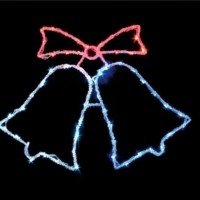 Световая фигура 230В 60 LED красный+белый+синий 10.8Вт 20mA с контроллером IP 20 шнур 1.5м 0.75мм LT013