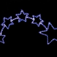 Световая фигура 230В 14м LED белый+синий 24 LED/1м 28.8Вт 20mA с контроллером IP 44 шнур 1 5м х1мм LT010