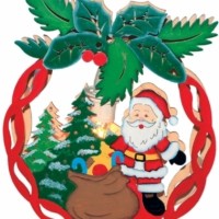 Деревянная световая фигура 1 лампа накаливания цвет свечения: теплый белый 22x5x28cm шнур 1 4 м IP20 LT084