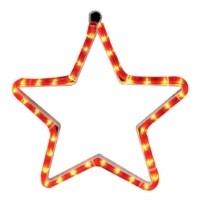 Световая фигура 230В 1м LED красный 24 LED/1м 3.6Вт 20mA IP 44 шнур 1.5м 0.75мм LT005