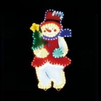 Световая фигура 230В 4м “рис” мульти 36 ламп/1м 64.4W 20mA IP 44 шнур 1.5м 0.75мм LT019