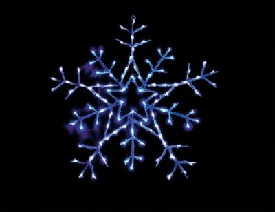 Световая фигура 24В 100 LED белый+синий 4.8Вт 200mA с контроллером и 24В-адаптером IP 20 шнур 5м х0 12мм LT004