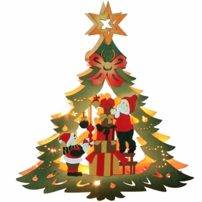 Деревянная световая фигура 10 LED цвет свечения: теплый белый 25x3x27cm шнур 1 4 м IP20 LT080