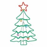 Световая фигура 230В дюралайт 10 м 24 LED/м (мультиколор) строб эффект шнур 1 6м IP44 136×87 см LT062