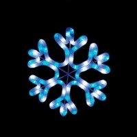 Световая фигура 230В 2м LED белый+синий 24 LED/1м 4.8Вт 20mA IP 44 шнур 1м х1мм LT001