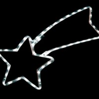 Световая фигура 230В 1м LED белый 24 LED/1м 3.6Вт 20mA IP 44 шнур 1.5м 0.75мм LT007