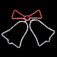 Световая фигура 230В 3м LED белый + красный 24 LED/1м 3.6Вт 20mA с контроллером IP44 шнур 1.3м 0.75мм LT014