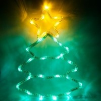 Световая фигура 4 5В 15 LED белый цвет свечения батарейки 3xАА IP20 28×40 см LT052