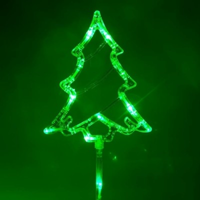 Световая фигура 56LED (4x14L) белый цвет свечения батарейки 4xAA высота 70 см таймер контроллер IP44 LT045 — изображение 2