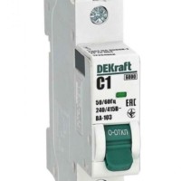 Выключатель автоматический модульный 1п C 1А 6кА ВА-103 Dekraft 12264DEK