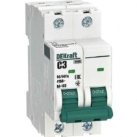 Выключатель автоматический модульный 2п C 3А 6кА ВА-103 Dekraft 12282DEK