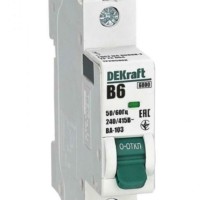 Выключатель автоматический модульный 1п B 6А 6кА ВА-103 Dekraft 12205DEK