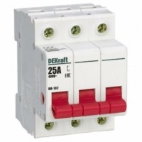 Выключатель-разъединитель 3п 25А ВН-102 Dekraft 17025DEK