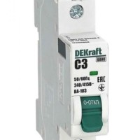 Выключатель автоматический модульный 1п C 3А 6кА ВА-103 Dekraft 12266DEK
