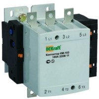 Контактор КМ-103 185А 220В AC3 1НО+1НЗ Dekraft 22154DEK