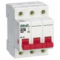 Выключатель-разъединитель 3п 32А ВН-102 Dekraft 17010DEK