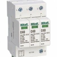 Ограничитель перенапряжения ОП-101 3п 40кА C 420В Dekraft 18017DEK