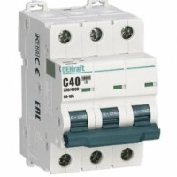 Выключатель автоматический модульный 3п C 20А 10кА ВА-105 Dekraft 13178DEK