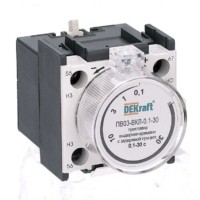 Приставка выдержки времени ПВ-03 1з+1р с задержкой при вкл. 0.1-30с Dekraft 24112DEK