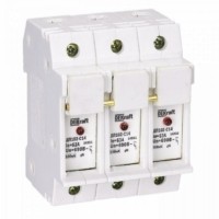 Держатель предохранительного типа C14 ДП102-С14-3P со светодиодной индикацией Dekraft 21388DEK