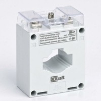 Трансформатор тока ТШП-0.66 0.5S 100/5 5В.А d30мм Dekraft 50102DEK