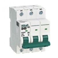 Выключатель автоматический модульный 3п D 40А 6кА ВА-103 Dekraft 12373DEK