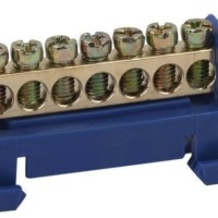 Шина N “ноль” в изоляторе типа стойка ШНИ 6х9-10-Д син. NO-222-77-1 ЭРА Б0044125