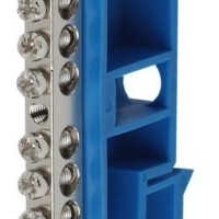 Шина N “ноль” на DIN-изол. ШНИ-6х9-12 никелированная Д син. NO-222-87-1 ЭРА Б0044136