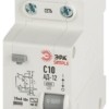 Выключатель АВДТ 1P+N С10 30мА тип АС 4.5кА SIMPLE D12E2C10AC30 АД-12 электронное Эра Б0058919