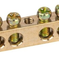 Шина NO-122-13 PEN “земля-ноль” 6х9мм 6/1 с креплениями по центру латунь ЭРА Б0047227