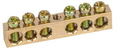 Шина NO-122-13 PEN “земля-ноль” 6х9мм 6/1 с креплениями по центру латунь ЭРА Б0047227