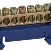 Шина N “ноль” в изоляторе типа стойка ШНИ 6х9-12-Д син. NO-222-78-1 ЭРА Б0044126