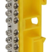 Шина PE “земля” на на DIN-изол. ШНИ-6х9-10 никелированная Д желт. NO-222-92-1 ЭРА Б0044141