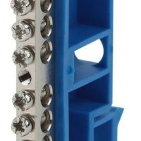 Шина N “ноль” на DIN-изол. ШНИ-6х9-14 никелированная Д син. NO-222-88-1 ЭРА Б0044137