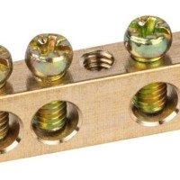 Шина NO-122-12 PEN “земля-ноль” 6х9мм 4/1 с креплениями по центру латунь ЭРА Б0047226