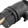 Вилка угловая с/з Stekker RPG16-21-442 (В 16-002) каучук 250В 16A IP44 черный